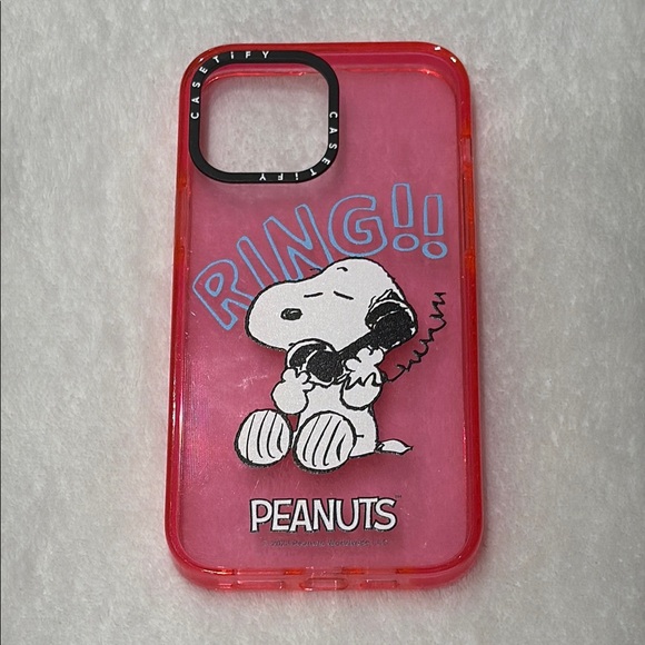 iPhone 13 Pro Max 6.7” Casetify Hot Pink Snoopy iPhone Case - Picture 1 of 6